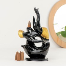 Zen Dua Eden El Tema Geri Akışlı Şelale Tütsülük