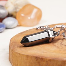 Hematit Doğal Taş Kolye