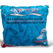 Tek Kullanımlık Manikür Galoşu, 50'li Paket, Temiz ve Pratik Kullanım