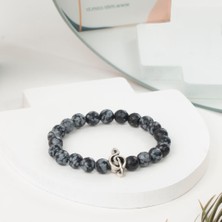 Faset Obsidyen Doğal Taş Bileklik