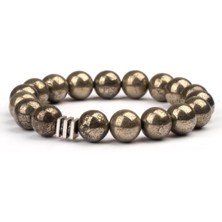 Pirit Doğal Taş Bileklik (10 Mm) – Zihin Kalkanı