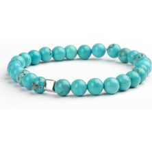 Turkuaz Doğal Taş Bileklik (6 Mm) – Sakin Ses