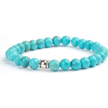 Turkuaz Doğal Taş Bileklik (6 Mm) – Mavi Fısıltı