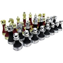 Stumbanng Satranç Taşı Zamak Polyester Bordo Siyah