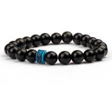 Obsidyen Doğal Taş Bileklik (8 Mm) – Karanlık Kalkan