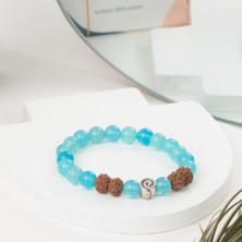 Mavi Akik Doğal Taş Bileklik