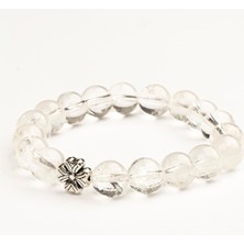 Kristal Kuvars Doğal Taş Bileklik (10 Mm) – Zihin Açıcı