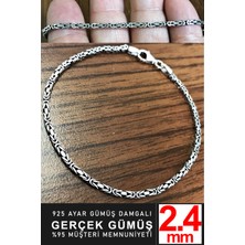 925 Ayar Gümüş Erkek Kare Kral Zincir Bileklik Künye Erkeğe Sevgiliye Hediye MSB15