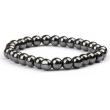 Hematit Doğal Taş Bileklik (6 Mm) – Toprakla Bağ