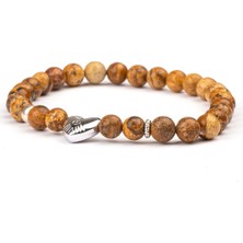 Ağaç Jasper Doğal Taş Bileklik (6 Mm) – Dengede Kal