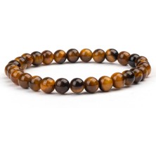 Kaplan Gözü Doğal Taş Bileklik (6 Mm) – Kökten Gelen