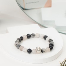 Düz Rutil Kuvars Doğal Taş Bileklik