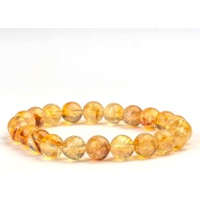 Sitrin Doğal Taş Bileklik (8 Mm) – Ruhsal Güç