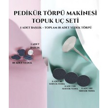 25MM Ponza Pedikür Disk, 1 Adet ve 18 Yedek Paket