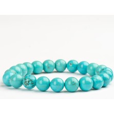 Turkuaz Doğal Taş Bileklik (8 Mm) – Mavi Koruyucu