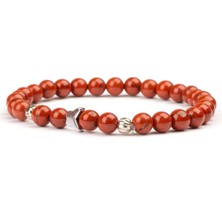 Jasper Doğal Taş Bileklik (6 Mm) – Derin Akış