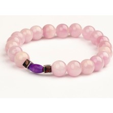 Kunzit Doğal Taş Bileklik (8 Mm) – Şefkat Tılsımı