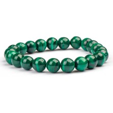 Malakit Doğal Taş Bileklik (8 Mm) – Zihnin Zırhı