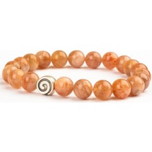 Güneş Taşı Doğal Taş Bileklik (8 Mm) – Şafak Vuruşu