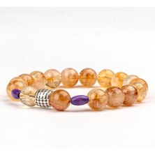 Sitrin Doğal Taş Bileklik (10 Mm) – Işığın Yolu