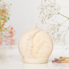 Ay Temalı Vegan Soya Mum