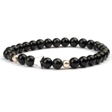 Obsidyen Doğal Taş Bileklik (6 Mm) – Siyah Tılsım