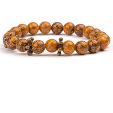 Ağaç Jasper Doğal Taş Bileklik (8 Mm) – Içsel Huzur