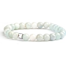 Akuamarin Doğal Taş Bileklik (6 Mm) – Doğanın Saf Mavisi