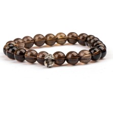 Dumanlı Kuvars Doğal Taş Bileklik (8 Mm) – Derin Bağlantı