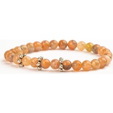 Güneş Taşı Doğal Taş Bileklik (6 Mm) – Içsel Şafak