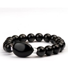 Obsidyen Doğal Taş Bileklik (10 Mm) – Içsel Güç