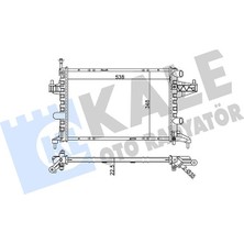 Radyatör Brazıng Corsa C-Combo-Tıgra 1.0-1.2-1.2 16V-1.4-1.4 16V Ac Klimasız Mek 538X348X23 13 00236-9201955-25555161-24445162
