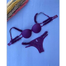 Fırfırlı Sütyen ve Külot Takımı – Şık ve Zarif Iç Giyim-Prenses Model Sütyen külot takımı