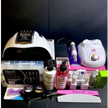 Profesyonel 220W LED Kurutucu ve Freze Seti, Tırnak Uygulama Araçları