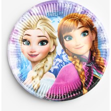 Le Mabelle Çok Renkli  Elsa Temalı 8'li Tabak Bardak Set