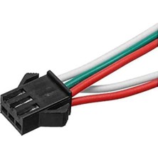 10 Adet Jst Sm 3 Pin Konektör LED Güç Dişi Sm Bağlantı Kablo Adaptör WS2812B WS2812 WS2811 LED Işık Şeridi