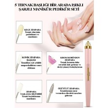 5'li USB Tırnak Törpüsü Seti, Işıklı, Ayarlanabilir Hız, Kolay Kullanım