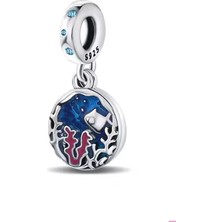 Mercanlar ve Balık Disk Sallantılı Charm