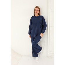 Lanze Alt-Üst Kanal Dikiş Yırtmaçlı Takım Yumuşak Doku