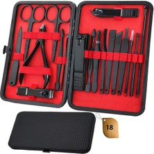 18 Parça Manikür Pedikür Seti, Tırnak ve Eti Bakım Araçları