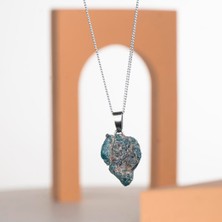 Ham Apatit Doğal Taş Kolye