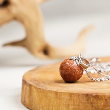 Yıldız Taşı Doğal Taş Küre Kolye