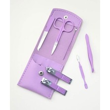 Şık Deri Çantalı 7 Parça Manikür ve Pedikür Seti