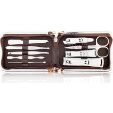 Şık ve Dayanıklı 9 Parça Paslanmaz Çelik Manikür Seti