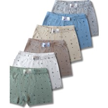 Panfilia %100 Pamuk Erkek Çocuk Boxer Külot Iç Çamaşır 6'lı Set