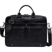 Erkek Siyah Deri Laptop Çantası 25WBD3532FT