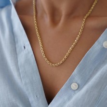 Üçlü Güverse Altın Zincir