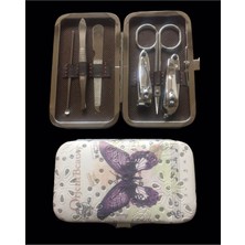 Çantalı Manikür-Pedikür Seti, Tırnak Makası, Törpü, Cımbız, Bakım Aleti