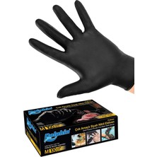 Pudrasız Siyah Nitril Eldiven, M Beden, 100’LÜ Paket