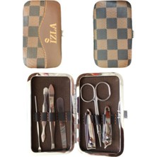 Deri Çantalı 7 Parça Manikür Seti, Şık ve Pratik Bakım Ürünleri Koleksiyonu